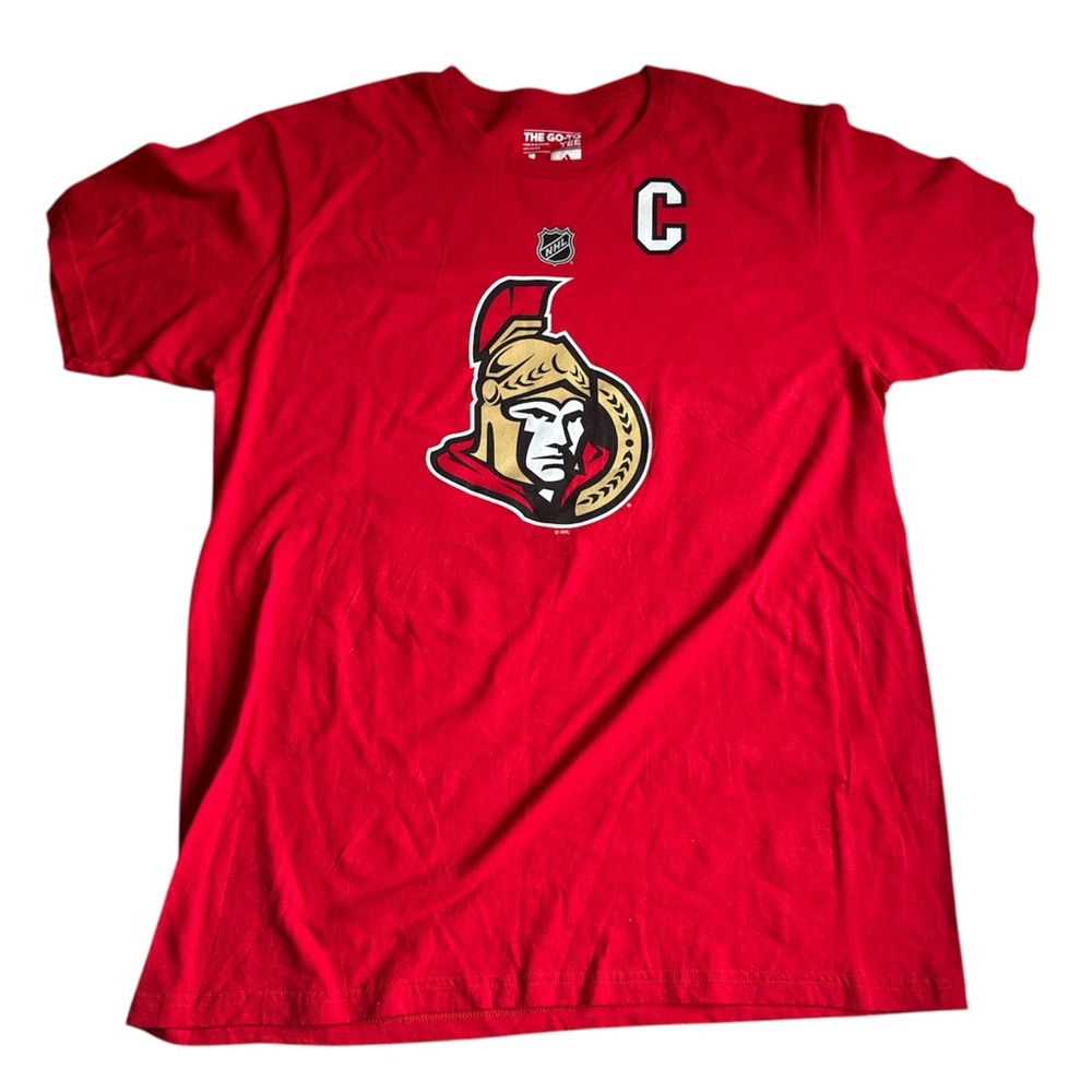 Ottawa Senators Erik Karlsson Adidas Go-To Tee Large NHL #65 Captain